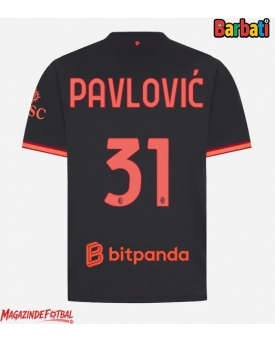 AC Milan Strahinja Pavlovic #31 Tricou Fotbal Replică 2026-27 Barbati Treilea AC Milan Strahinja Pavlovic #31 Tricou Fotbal Replică 2026-27 Barbati Treilea